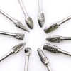 10 Pack Rotary Burr Set Carving Tool For Metal Wood