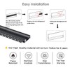 Besseto Black Baseboard LED Aluminum Channel,3 x 2m Toe Kick