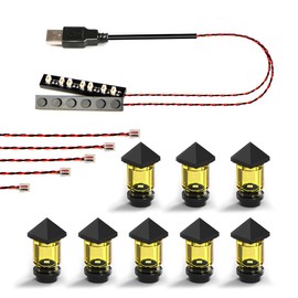 TEDDOO Brick Lawn Lights Sets, 14 Pieces, Brick Grass Lamps,for Lego10315, 75325 led led kit Accessories (Warm Light)