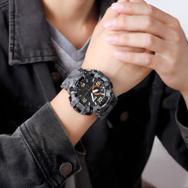 Gosasa Men's Watches Multi Function Military S-Shock Sports Watch LED Digital Waterproof Alarm Watches