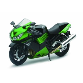Newray 57433 - Kawasaki ZX-14 Ninja, Scala 1:12, Die Cast, Verde, Modelli/Colori Assortiti, 1 Pezzo
