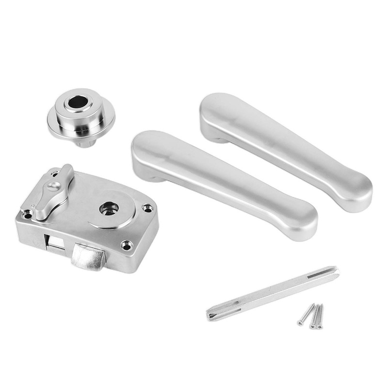 EBTOOLS Bathroom Door Lock RV,Toilet Door Lever Lock Set Bathroom