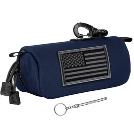 Tactical Molle Sunglasses Case Outdoor Portable Anti-Shock 1000D Nylon Hard Clamshell Carry Glasses Case