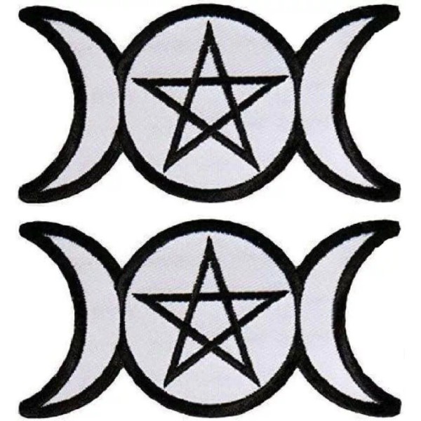 Quality Patch shop Pagan Triple Goddess Embroidered Patch | 2PC
