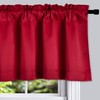 DONREN Red Christmas Valances for Windows - 2 PCS Room