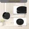Ykendz Aluminum Mirror Mounting Clips, Round Shape Wall-Mounted Mirrors Bracket,