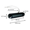 MelTruck LED Marker Light White Smoke Dark Tinted Flat Round