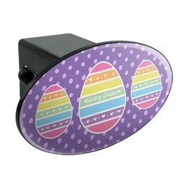 GRAPHICS & MORE Cute Rainbow Happy Easter Egg Oval Tow Trailer Hitch Cover Plug Insert