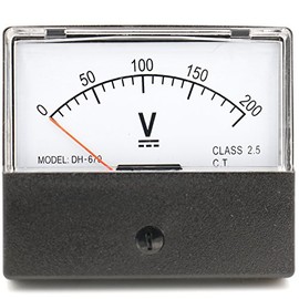 Heschen Analog Voltmeter 670 Style DC 0-200V Class 2.5