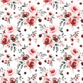 Zelten 2-Ply 20 Count Colored Paper Napkins Shabby Chic Napkins for Wedding Dinner Tea Party Decoration E (Pink Rose, 1)