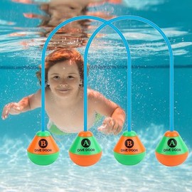 SEMINISMAR Diving Rings for Children, 2 Pieces Pool Toy Children, Pool Toys, Water Toy Pool, Diving Ring, Pool Party Gift