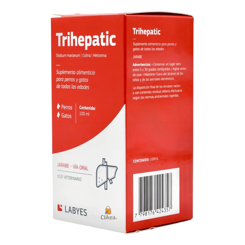 Trihepat Labyes 100 Ml Protector Hepático, Perro Y Gato
