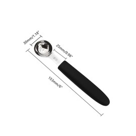 Stainless Steel Fruit Melon Baller Spoon Cutter, Heavy Duty Design Ice Cream Scooper Cookie Scoop with Comfortable Grip Handle