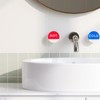 YOKIVE 6 Pcs Hot Cold Water Sticker Label, Sticker Sign