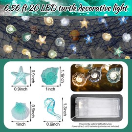 YeahBoom Fairy Lights Sea Creatures, Fairy Lights Children's Room Sea Animals