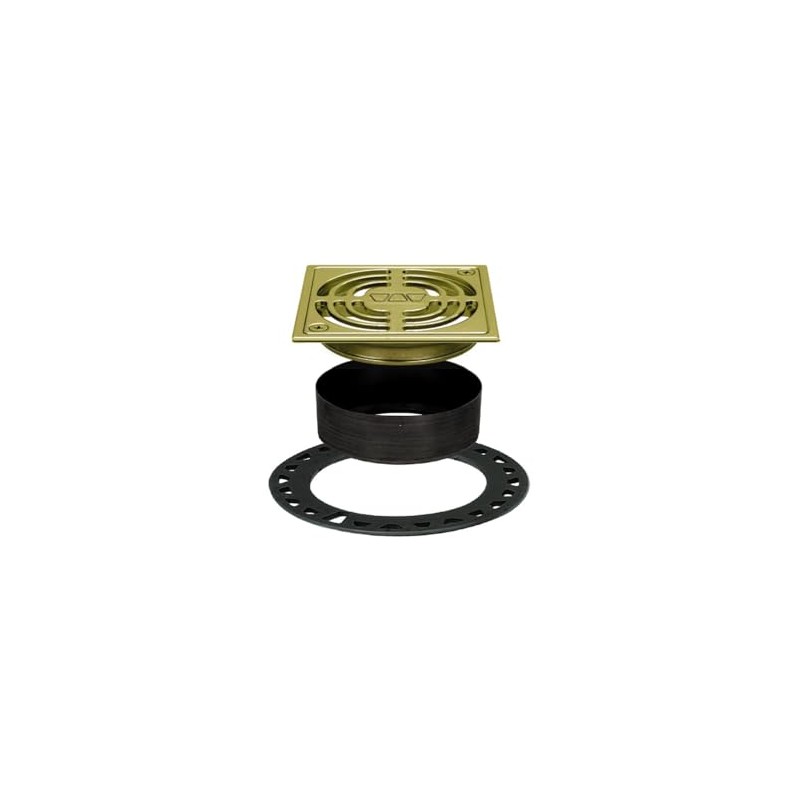 Schluter Kerdi-Drain Contour Shower Grate Kit with Integrated Slope Bonding