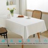Blissource White Table Cloth Rectangle Tablecloth 60x102 Inch 6 Pack,Polyester