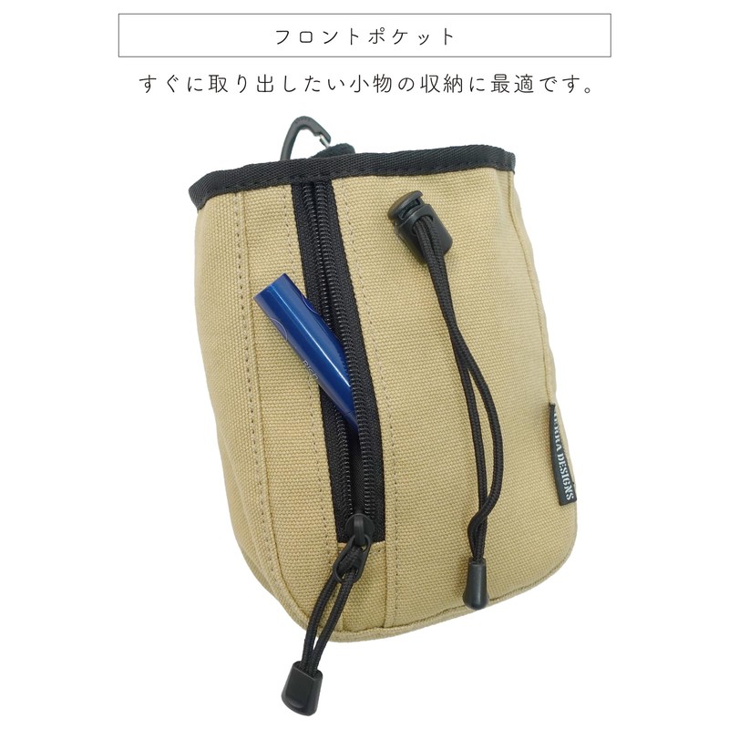 [シエラデザインズ] チョークバッグ コンパクト ショルダーベルト付 キーフックあり スマホ収納 散歩 旅行 メンズ ベージュ2