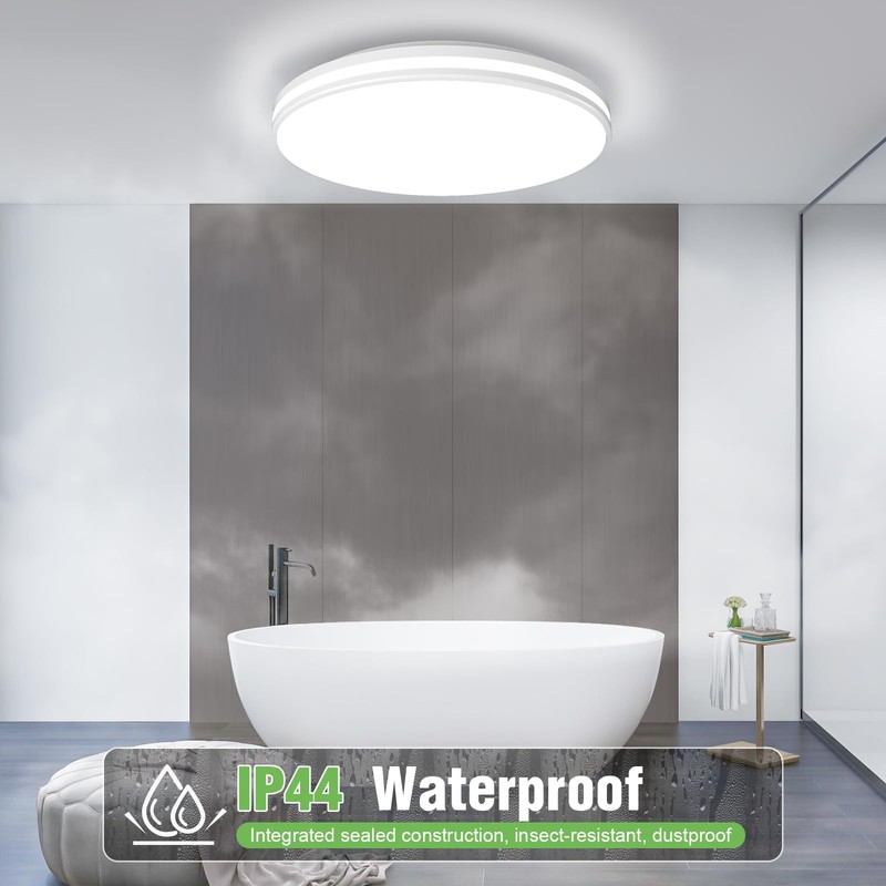 Airand 10.2 Inch Flush Mount Ceiling Light Fixture, 20W LED