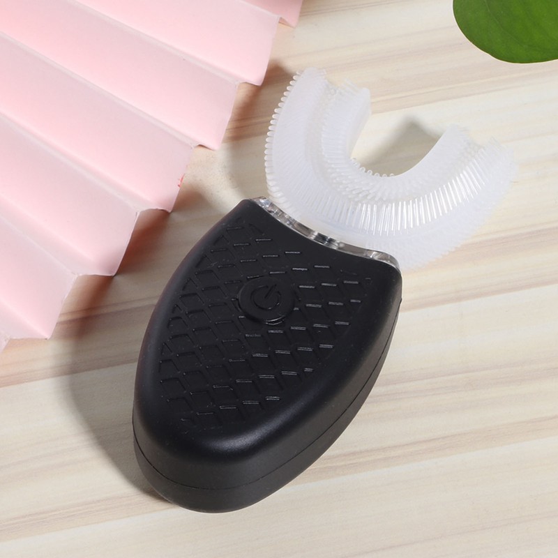 Household Ultrasonic Rechargeable Silicone U shaped Electric Toothbrush Teeth Whitening