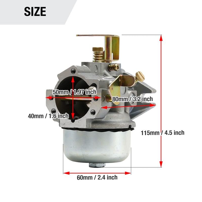 Carburetor Kit Replacement for Kohler K241 K301 Replace 47-853-23-S Carb