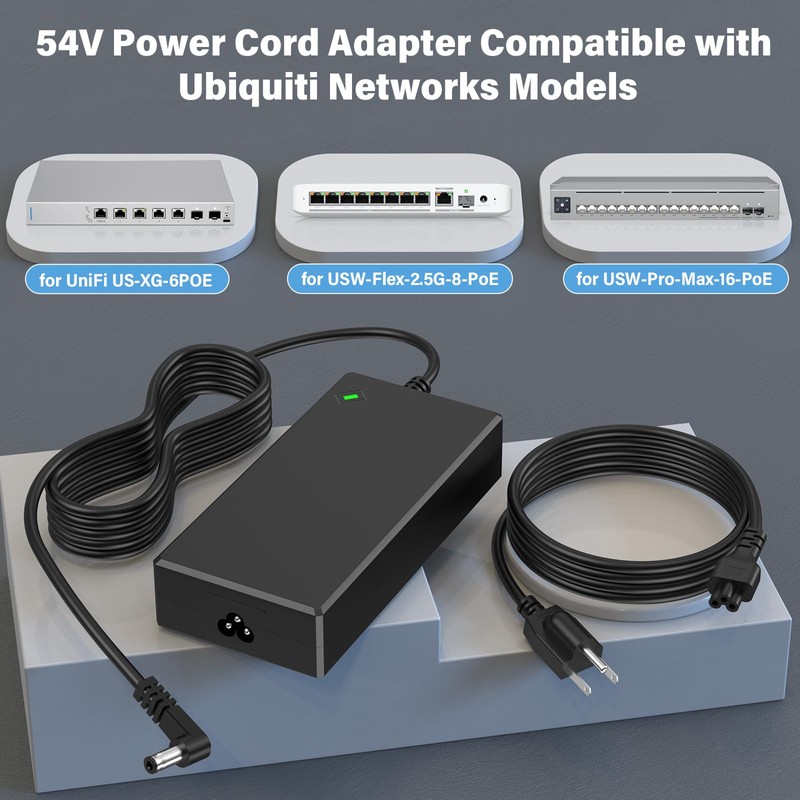 54V AC Adapter for Ubiquiti Networks UniFi 6 PoE US-XG-6POE