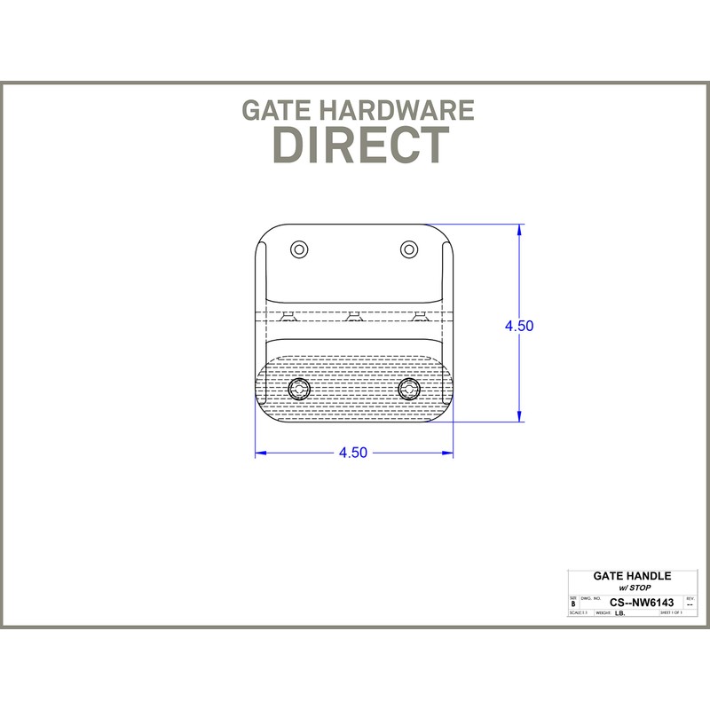 Black Nylon Polymer Gate Handle and Gate Stop | Fasteners