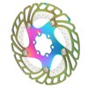 Mountain Bike TitaniumPlated Cooling Disc Brake Rotor 6 Nails Cycling