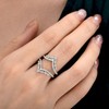 SHELOVES Vintage Ring Enhancer for Engagement Rings Curved Enhancer Guard