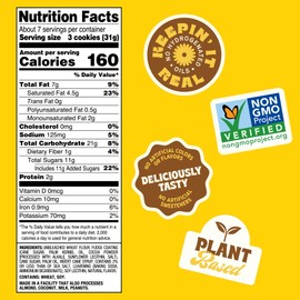 Back to Nature - Fudge Striped Cookies - Made with Quality Ingredients like Wheat Flour - Vegan and Non-GMO - Seriously Tasty Snack - 5.5 Ounce (Pack of 6)