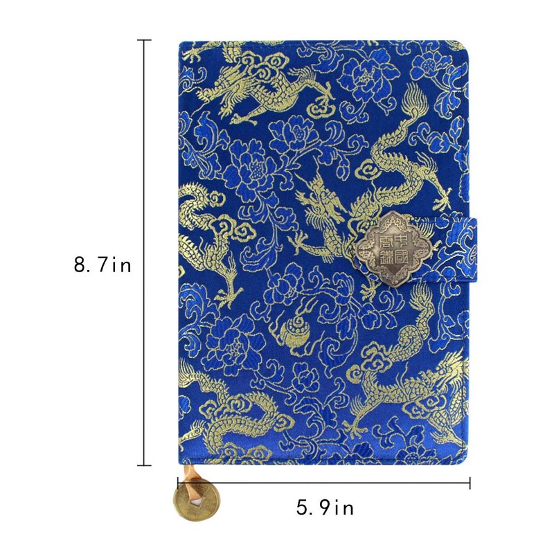 Hardcover Notebook Chinese Yun Brocade Notebook Silk Hardcover Diary Journal