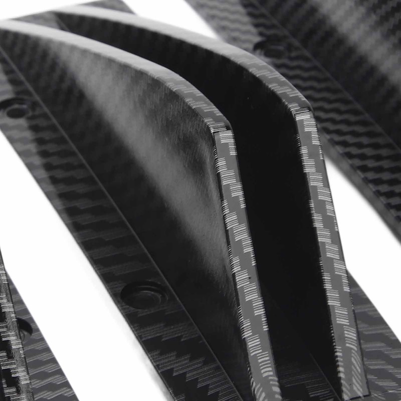 4PCS Car Rear Lower Spoiler Sporty Universal Rear Bumper Chassis