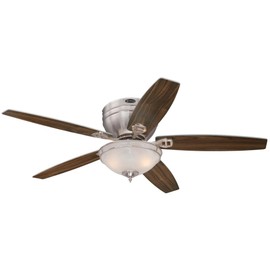 Westinghouse 7209700 Indoor Ceiling Fan, Brushed Nickel with LED Bubs