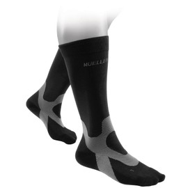 Mueller 43023 Graduated Compression Socks, UV Protection, Moisture Wicking, Quick Drying, Graduate Compression, Recovery Socks, L Size