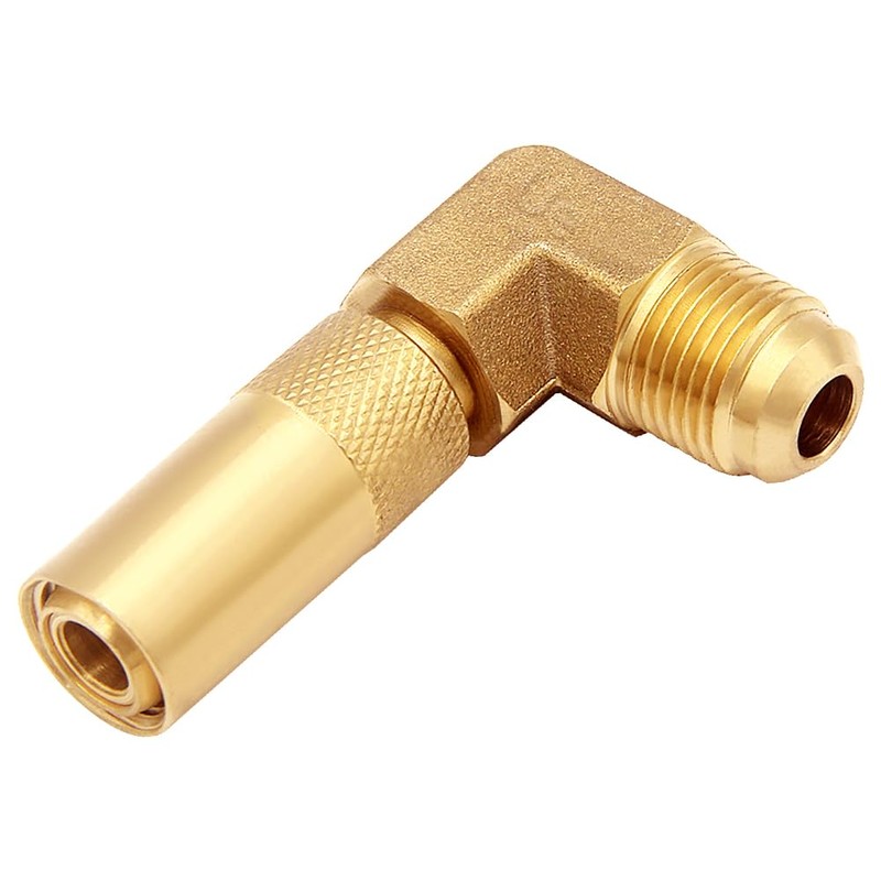 Uenede 5Ft Propane Hose with 0-20 PSI Adjustable Regulator, Brass