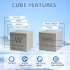Tungsten Cube 99.95% Element Cube Pure 10mm Density Cube for