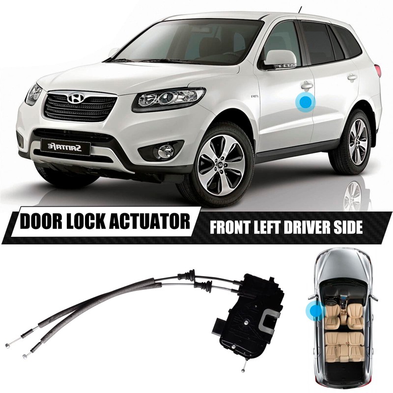 unikpas Front Left Door Lock Actuator Compatible for Hyundai Santa