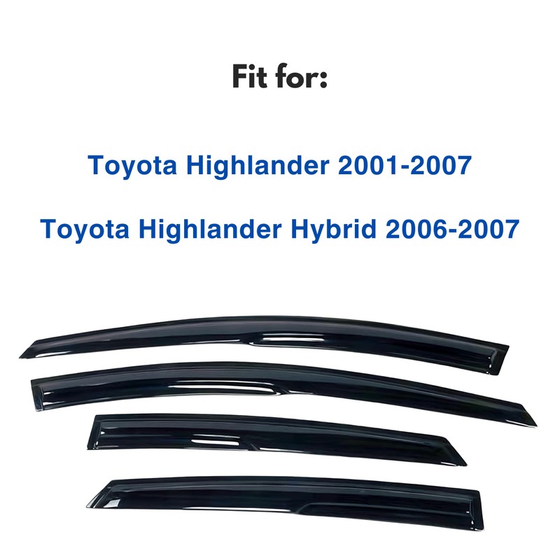 IG Window Visor for Toyota Highlander 2001-2007 & Highlander Hybrid