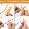 Pndeyo 10pcs Mini Wire Stripper with Secure Finger Loop, Small