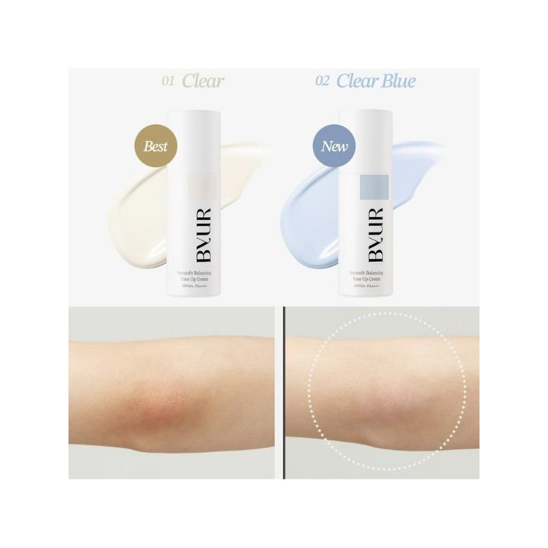 BYUR Serumfit Balancing Tone Up Cream 40g, Type:01 Clear