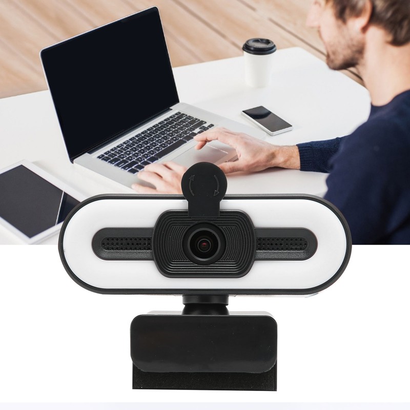 Webcam USB2.0 1080P HD 30FPS High Resolution LED Light PC