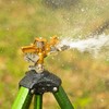 Hourleey Impact Sprinkler on Tripod Base, Heavy Duty Brass Sprinklers