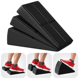 ZocoSquat Squat Wedge Set of 3-2 x 8.5° Exercise Wedges for Squats + 1 x 17° Squat Wedge Block - Configurable Slant Board - Lightweight EPP Slant Board for Calf Stretching - Home Gym Equipment