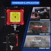Auxbeam Red Shell LED Pod Lights, 3 Inch 40W Spot