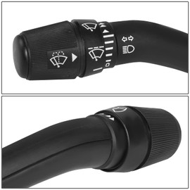 Auto Dynasty OE Style Multi-Function Combination Switch Assembly - Turn Signal, Hazard Light, Wiper, Headlight Dimmer- Compatible with Ford Explorer F250-F550 Super Duty 02-07, Driver Left Side, Black