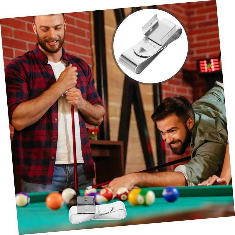 Mipcase Magnetic Cue Chalk Holder Durable Chalk Clamp for Snooker