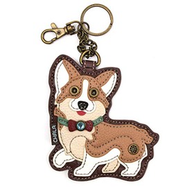 CHALA Dog Collection Women's Decorative Key Fob/Coin Purse Accessory (Corgi)