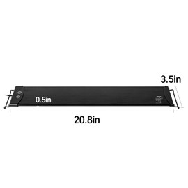 WACOOL TERRA Dimming LED UVB Reptile Light, 24“ LED Reptile Light Bar with Brightness Adjustment & 3 Light Modes, UVB 10