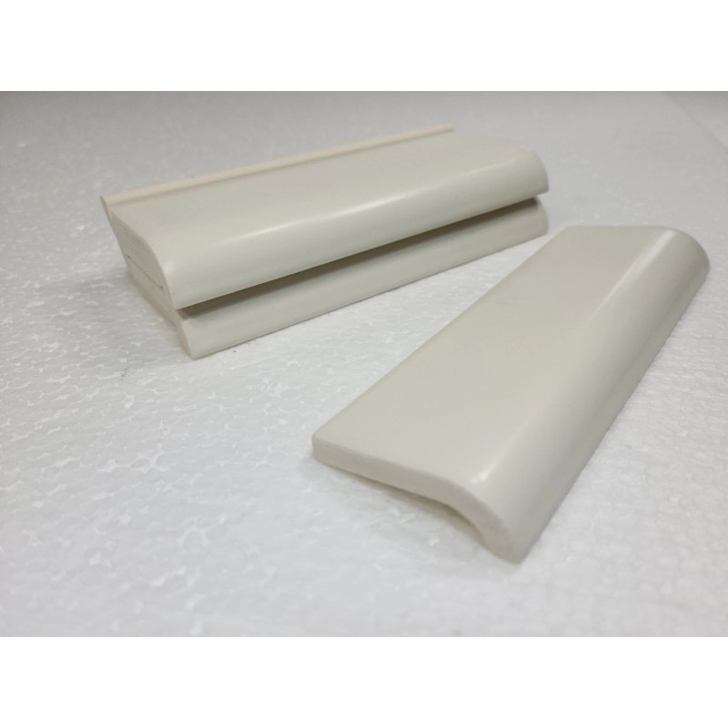 Daltile Light Bone Biscuit Ceramic Tile Mud Cap Backsplash Subway