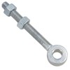 Swing Gate Long Eye Bolts Hinge + Nuts Adjustable Zinc